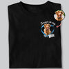 Custom Photo Dog Cat Forever In My Heart Memorial Dark Shirt HA75 897226