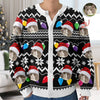 Custom Funny Photo Xmas Leds Cardigan Gift For Cat Lover HO82 900266
