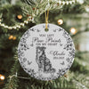 Custom Dog Breeds You Left Paw Prints On My Heart Chinoiserie Toile De Jouy Style Personalized Memorial Ceramic Ornament HO82 894836