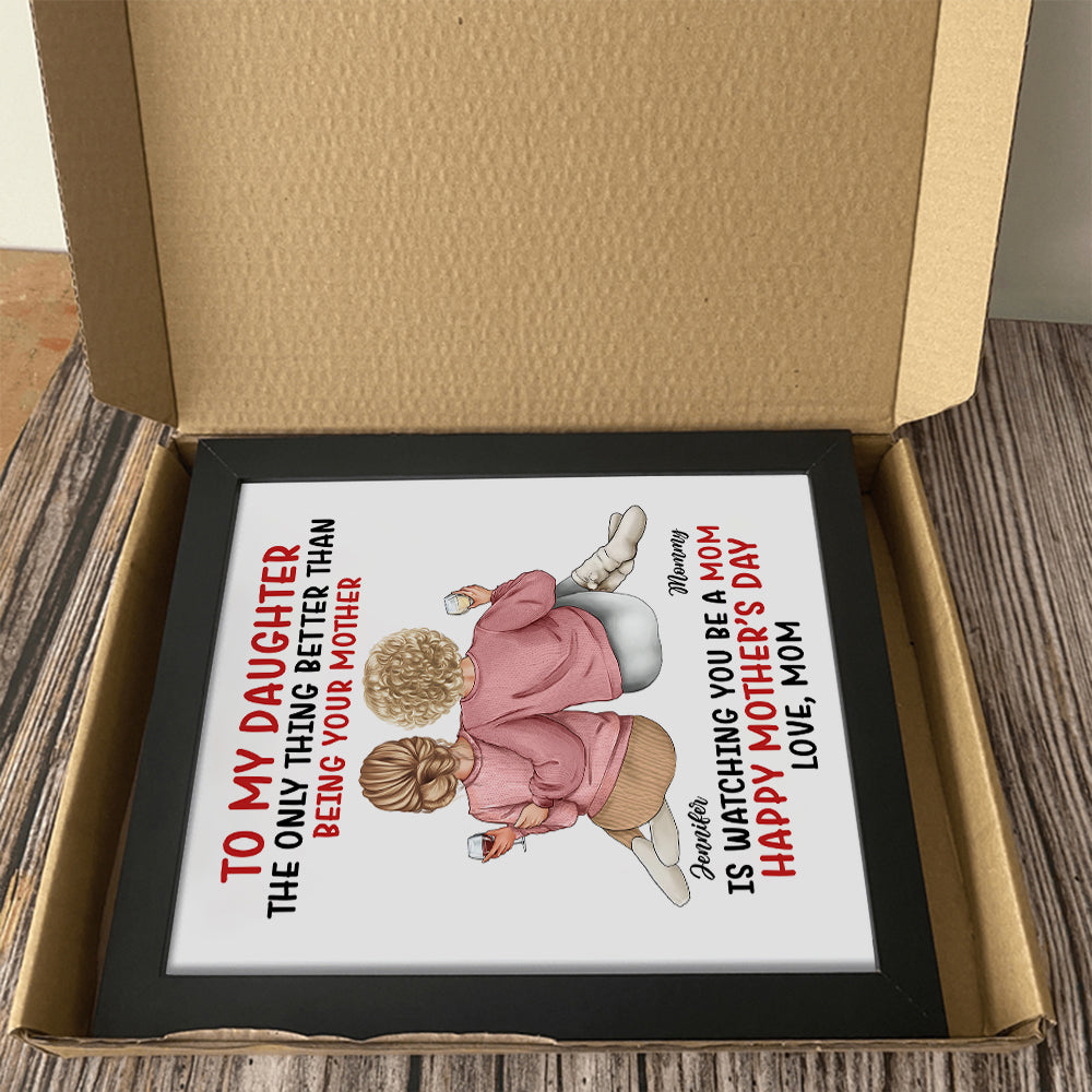 Custom Photo To My Daughter Happy Mother's Day Personalized Picture Frame CH07 895750