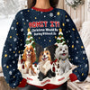 Custom 3D Cute Dog Christmas Would Be Boring Without Me Ugly Sweater LM32 897187