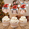 Custom Photo Christmas Party Cupcake Toppers LM32 895533