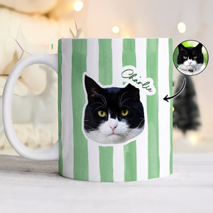 Custom Cat Photo Personalized Print Full Mug For Cat Lovers LM32 895761