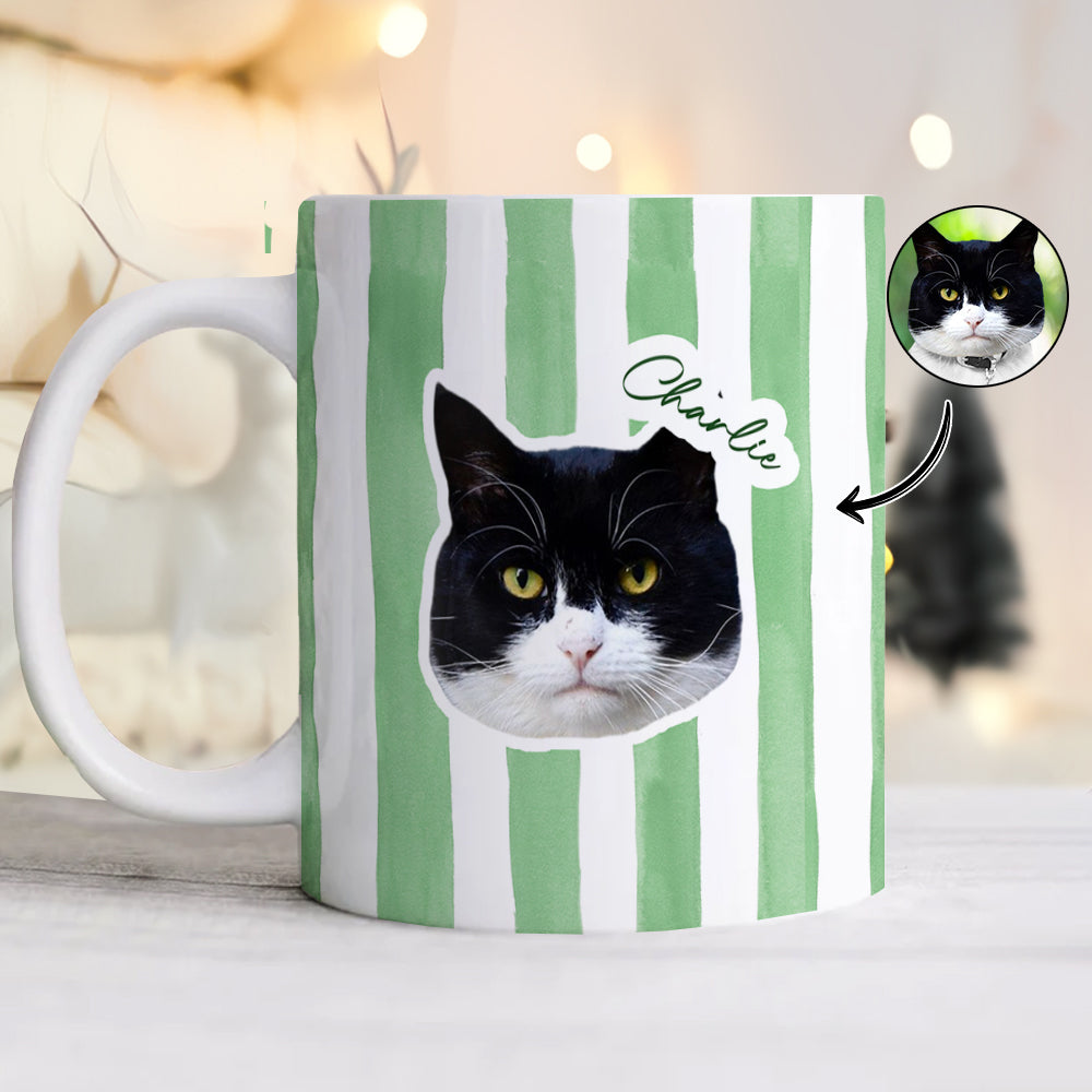 Custom Cat Photo Personalized Print Full Mug For Cat Lovers LM32 895761