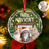 Custom Photo Cozy Room Feliz Navicat - Personalized Circle Glass Ornament LM32 895775
