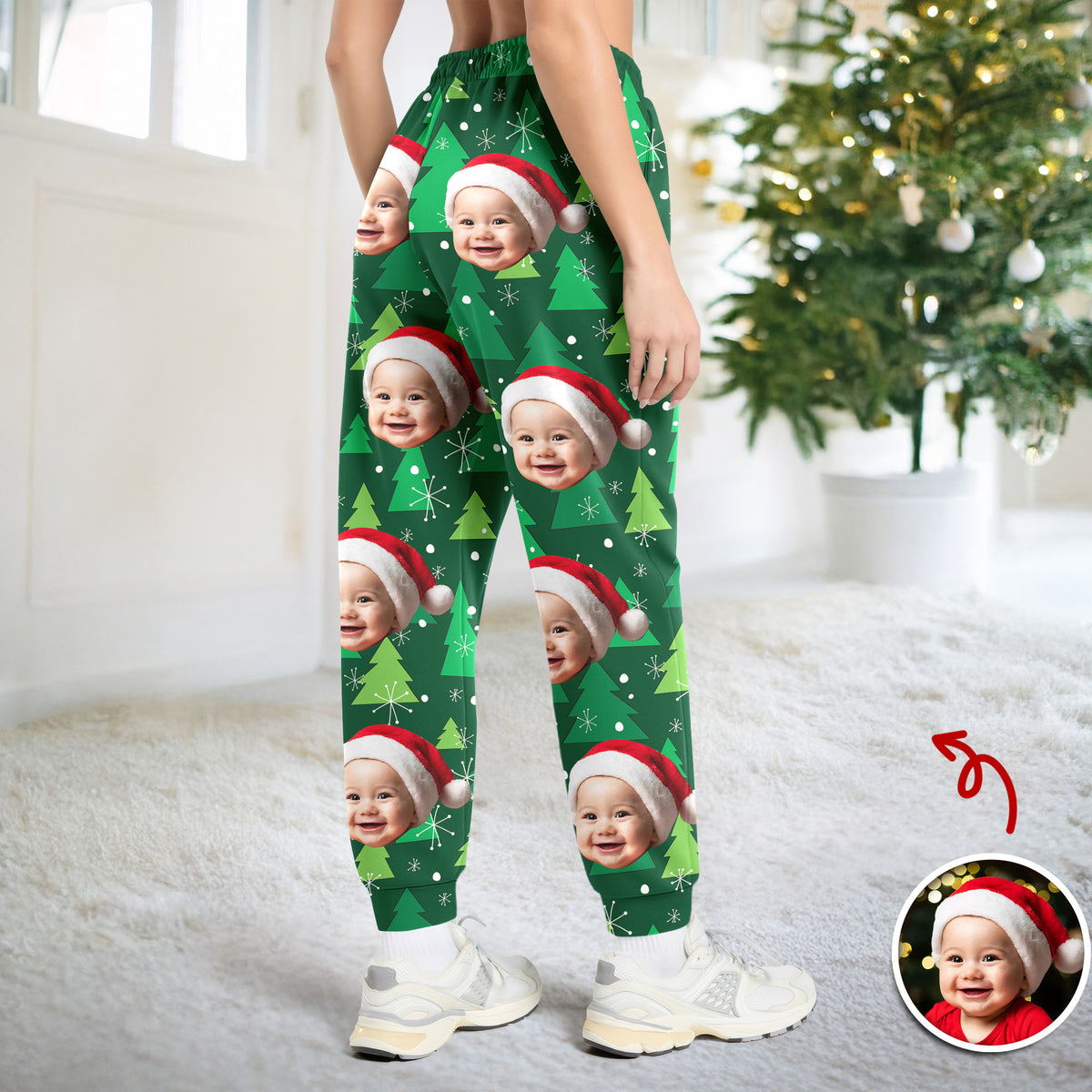 Custom Photo Kid Family Personalized Christmas Sweatpants HA75 892980