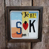 Personalized Initial Letter License Plate Sign - Gift For Wedding, Couple, Birthday, Gift for Him HO82 903360