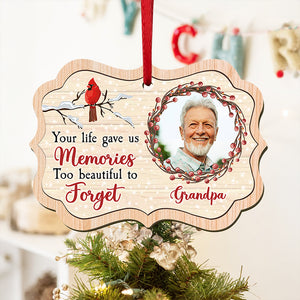 Custom Photo Memories Too Beautiful To Forget Wood Ornament LM32 895557