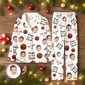Custom Cute Photo You're A Slam Dunk, Dad Pajamas LM32 895689