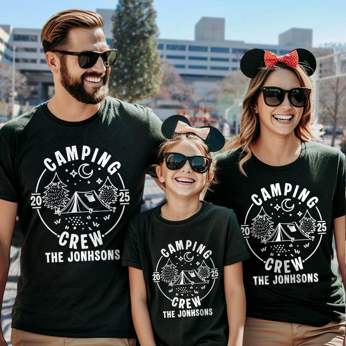 camping shop in der nähe Personalized Camping Gifts, Custom Family Camping Crew Shirts 2025- Matching Family Dark Shirts