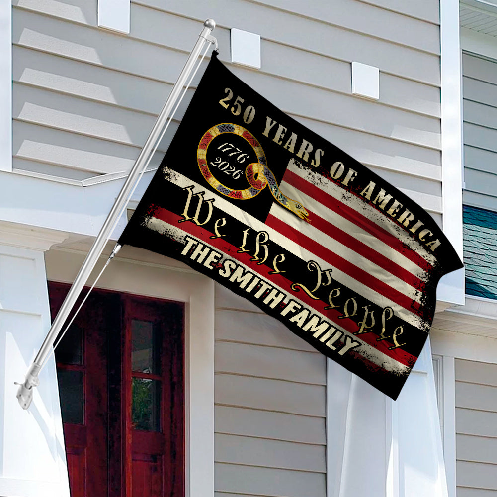 Personalized 250 Years Of America - We The People Banner House Flag HO82 900972