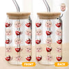 Custom Face Kid With Sweet Heart Glass Can With Lid Family Gift HA75 898330