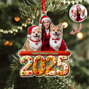 Custom Photo We And Our Dog Family Acrylic Ornament Gift For Dog Lovers HO82 900060