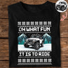 Custom Photo Oh What's Fun It Is To Ride Dark Shirt HO82 900642
