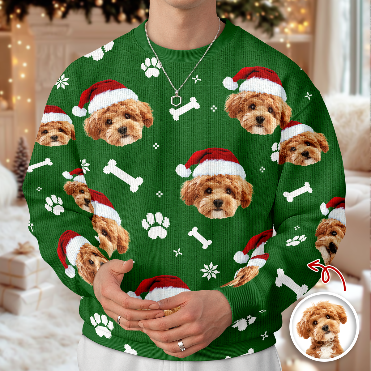 Custom Funny Dog Face Ugly Sweater Gift For Dog Lovers HA75 897524