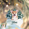 Custom Photo Dog Paw Shaped Acrylic Ornament Christmas Gift For Dog Lovers HA75 897534