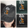 Custom Photo The DogFather Washed Denim Baseball Cap Gift LM32 893919
