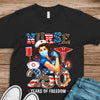 Nurse America 250 Years Of Freedom Dark Shirt TH10 898717