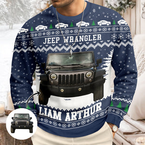 This Is How I Roll - Personalized Photo Car Ugly Sweater HO82 900576