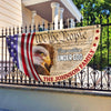 Personalized We The People, One Nation Under God, American Eagle Jesus Non-Pleated Fan Flag CH07 910564