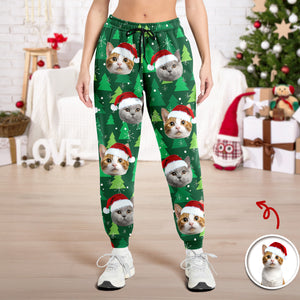 Custom Photo Cat Personalized Christmas Sweatpants HA75 892816