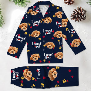 Custom Photo I Woof/Meow You Pajamas Gift For Pet Lovers HO82 894412
