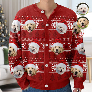 Custom Dog Cat Face Photo Ugly Cardigan For Dog/Cat Lover TH10 896585