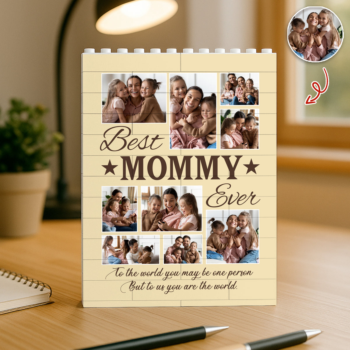Custom Photo Best Mom Ever Building Brick Blocks Mother's Day Gift HA75 920650