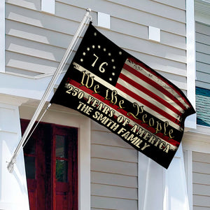 Custom Family Name We The People - 250 Years Of America Banner House Flag HO82 900970