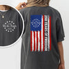 We the People T-Shirt, 250 Years of Freedom Betsy Ross Flag Back & Front Dark Shirt CH07 910528