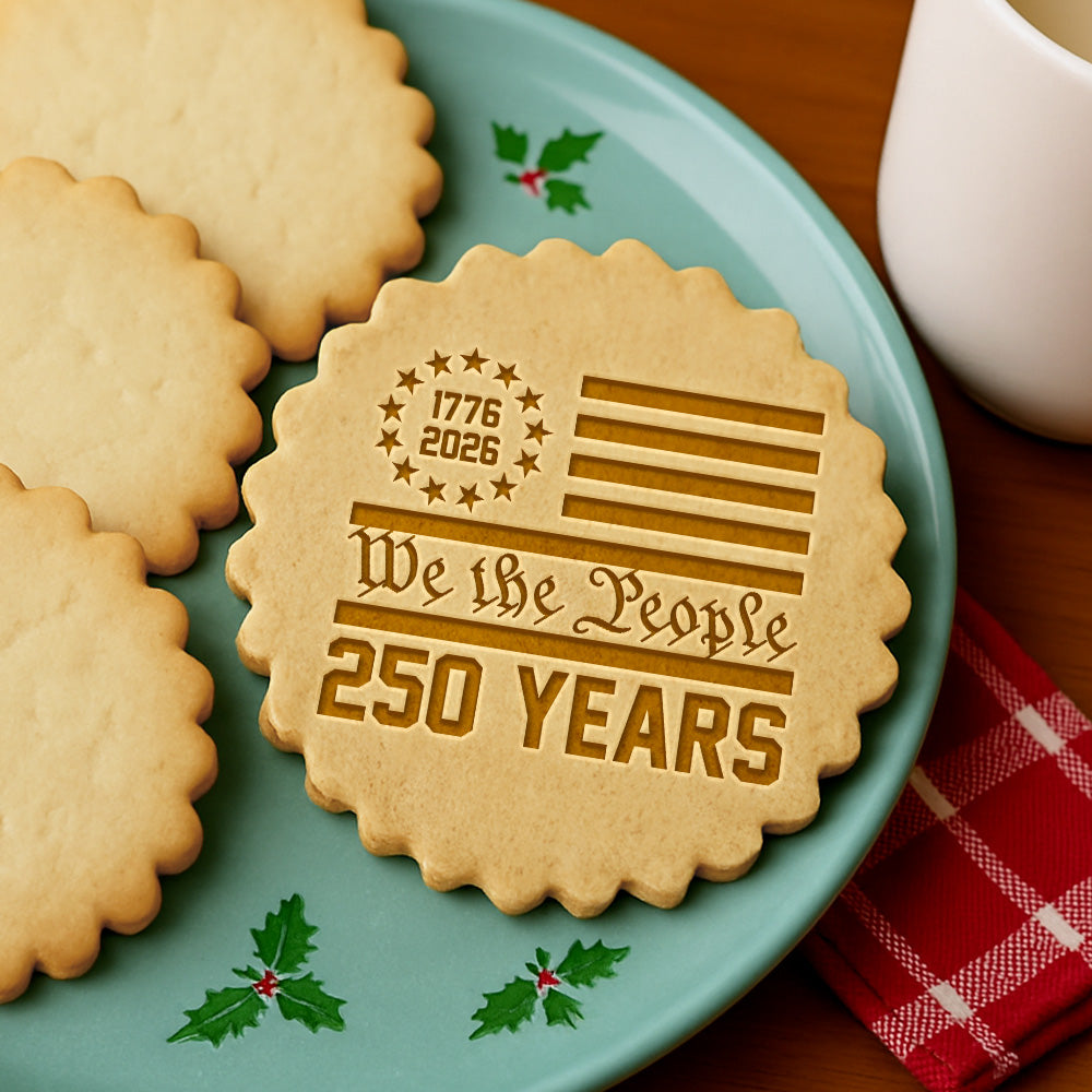 250 Years USA 250th Birthday 1776-2026 America Cookie Stamp HA75 920424