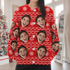 Custom Face Photo With Christmas Pattern Ugly Cardigan CH07 899820