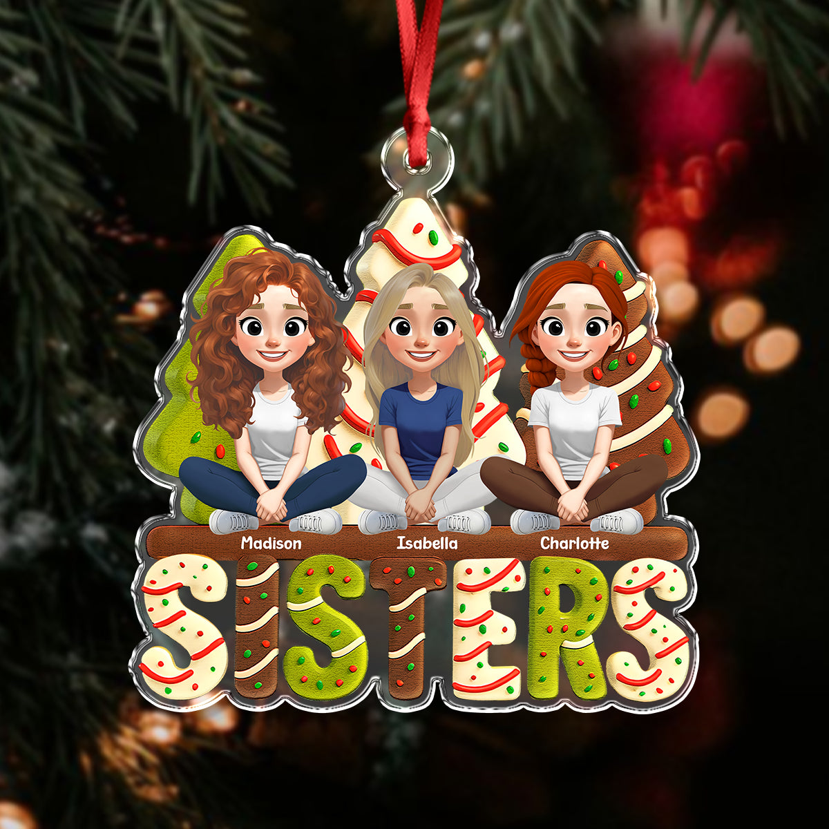 Personalized Bestie For Life Acrylic Ornament TH10 896425