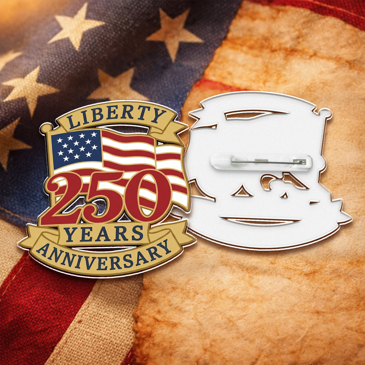 Liberty 250 Years Anniversary Acrylic Pin TH10 169311
