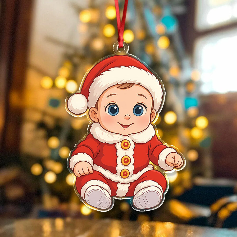 Custom Cute Kid Cartoon Photo Decor Acrylic Ornament LM32 893805