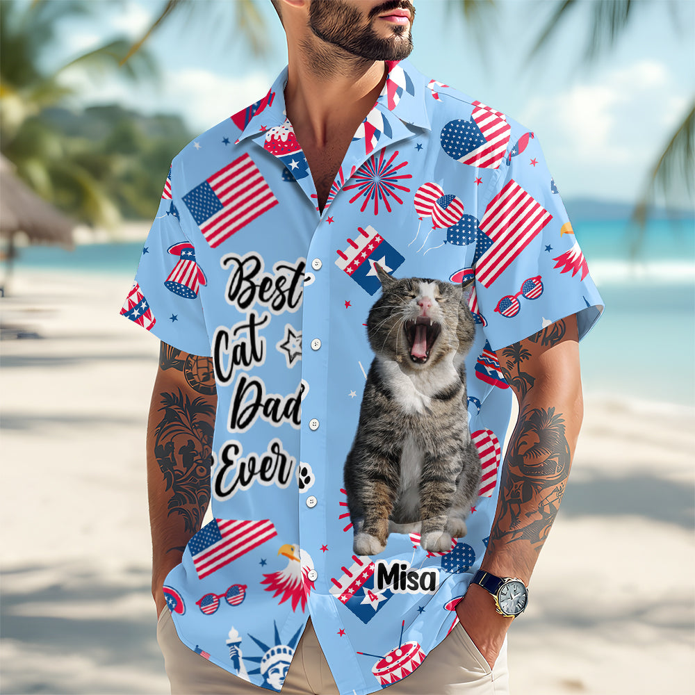 Custom Photo Greatest Dog Dad - Personalized Hawaiian Shirt CH07 895742