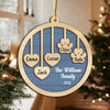 Custom Family Name Christmas 2 Layers Wooden Ornament Gift For Family LM32 897337