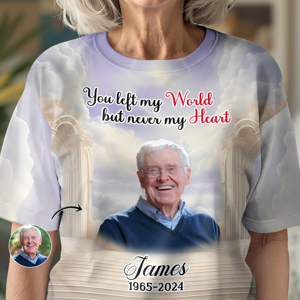 Custom Photo Heaven Gate Sky, In Loving Memory Personalized 3D Shirt CH07 896246