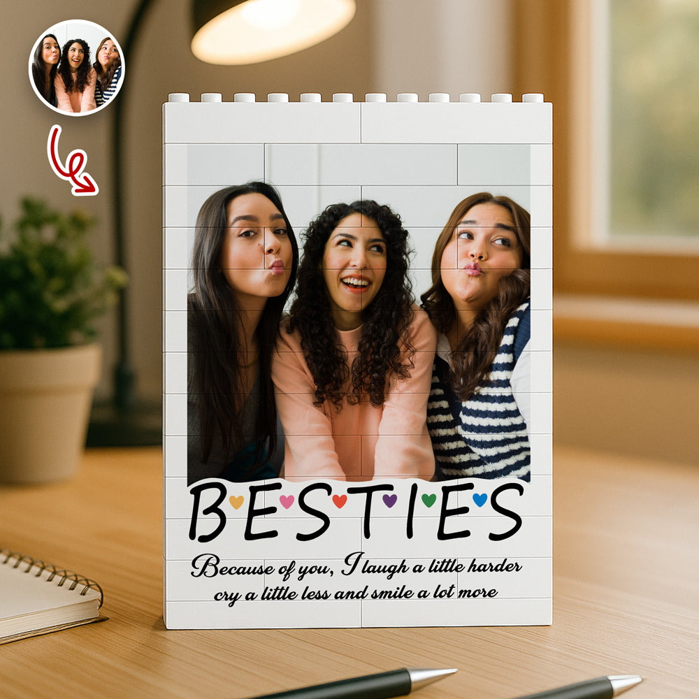 Custom Photo Bestie Building Brick Blocks - Personalized Gift for Best Friends CH07 910344