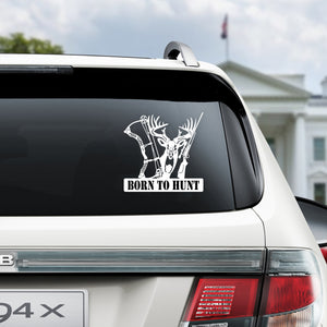 Custom Name Born To Hunt Car Window Decal Sticker For Hunting Lovers LM32 897295