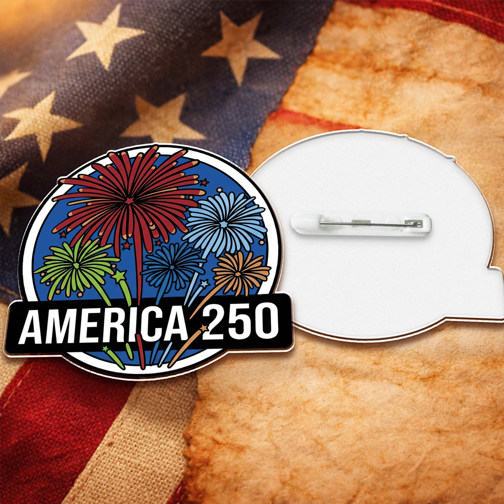 America 250 Fireworks Acrylic Pin TH10 169315