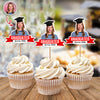 Custom Graduation Face Photo Graduated Class Of 2026 Cupcake Topper HO82 901718