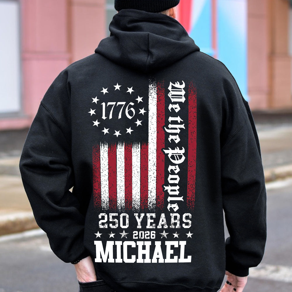 Personalized We The People 250 Years Back Dark Shirt TH10 898623