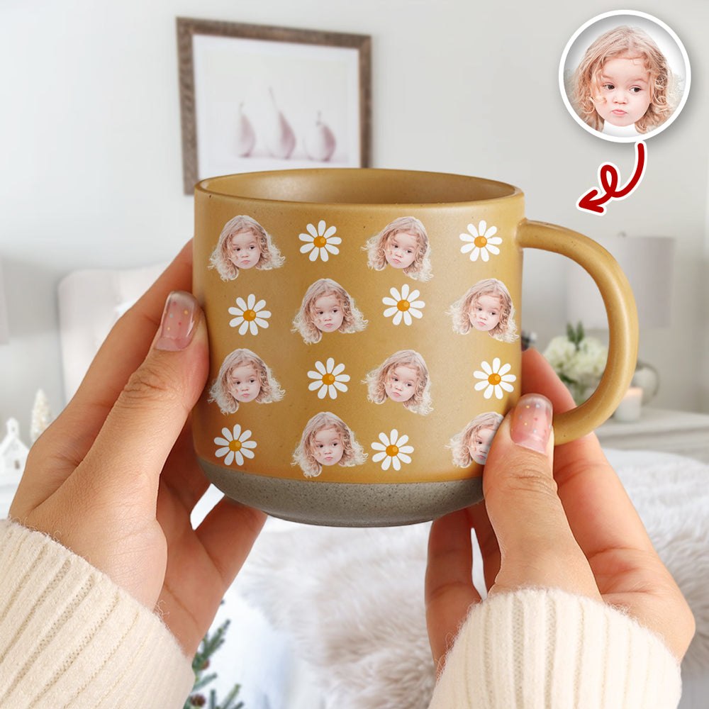 Custom Cute Kid Face Photo Pottery Mug CH07 910022