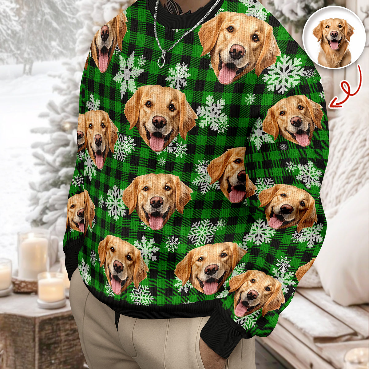 Custom Funny Dog Face Ugly Sweater Christmas Gift HA75 897092