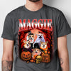 Custom Photo Dog Halloween Retro Style Dark Shirt HO82 894988