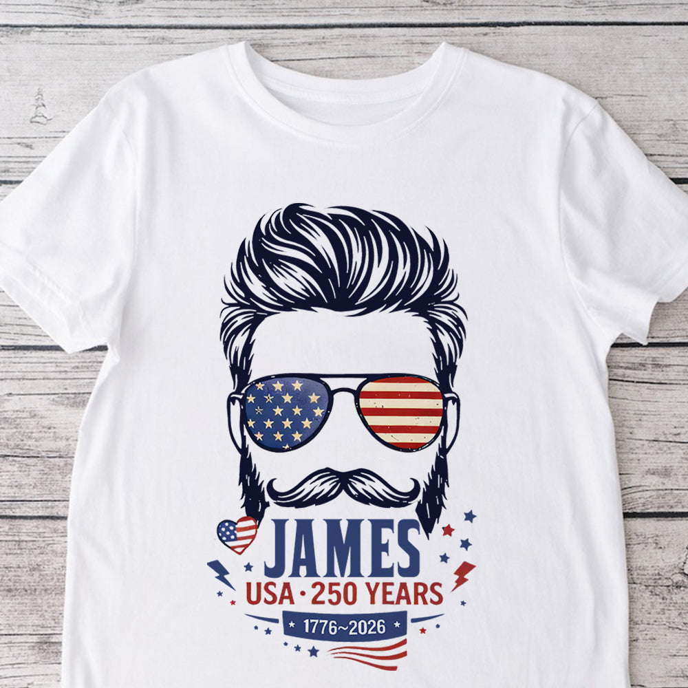 Custom Name Mom Dad USA 250th Anniversary Matching Patriotic Parents Shirt CH07 910656