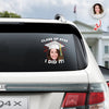 Custom Funny Face Class Of 2026 Graduation Car Window Decal Sticker HA75 920432