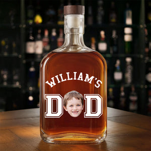 Custom Kid Photo Dad Whiskey Bottle Dad Gift CH07 895998