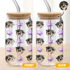 Custom Dog Cat Pet Photo Glass Can With Lid Gift for Pet Lovers HA75 898420